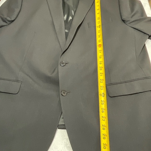 Chaps Mens Sport Coat Grey 52R Stretch Blazer Jacket Two Button New With Tags - Picture 6 of 9